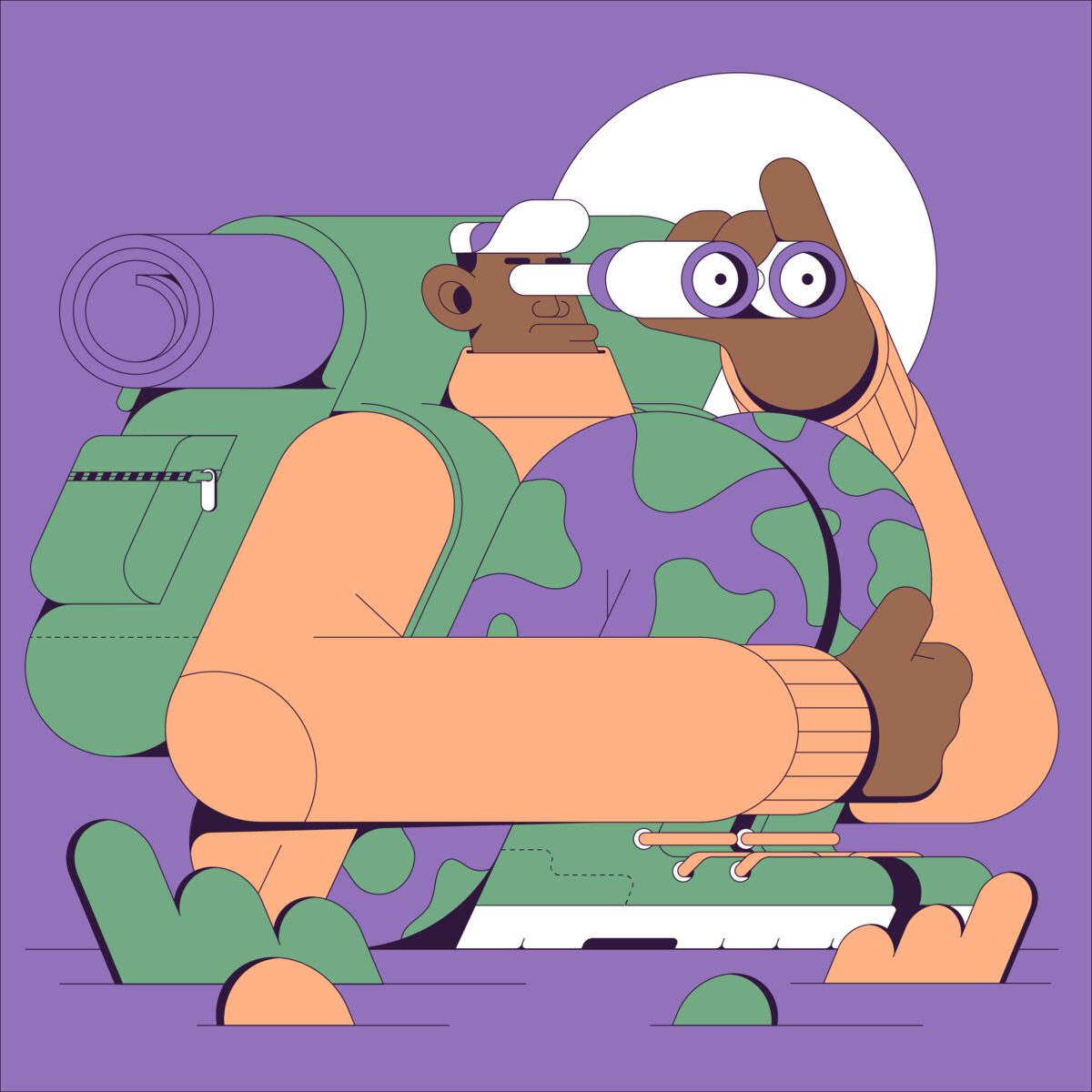 Camperman illustration